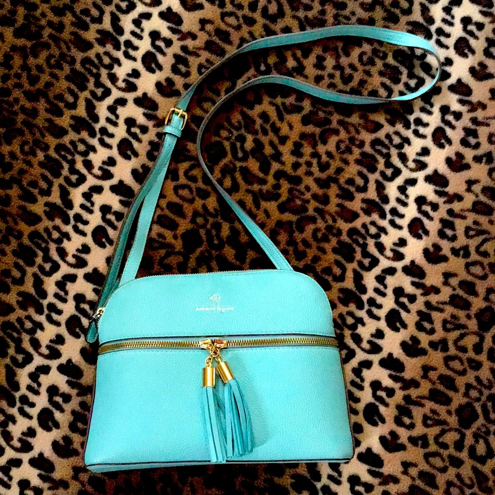 Nanette Lepore teal shoulder strap purses
